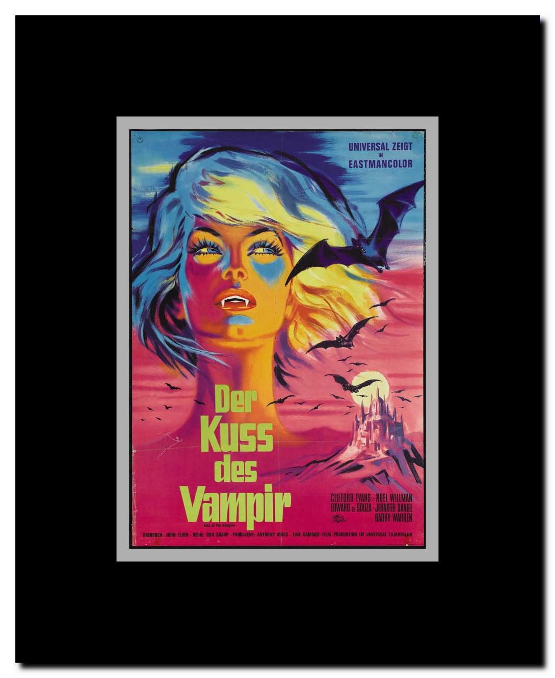 Kiss of the Vampire The Framed Movie Poster