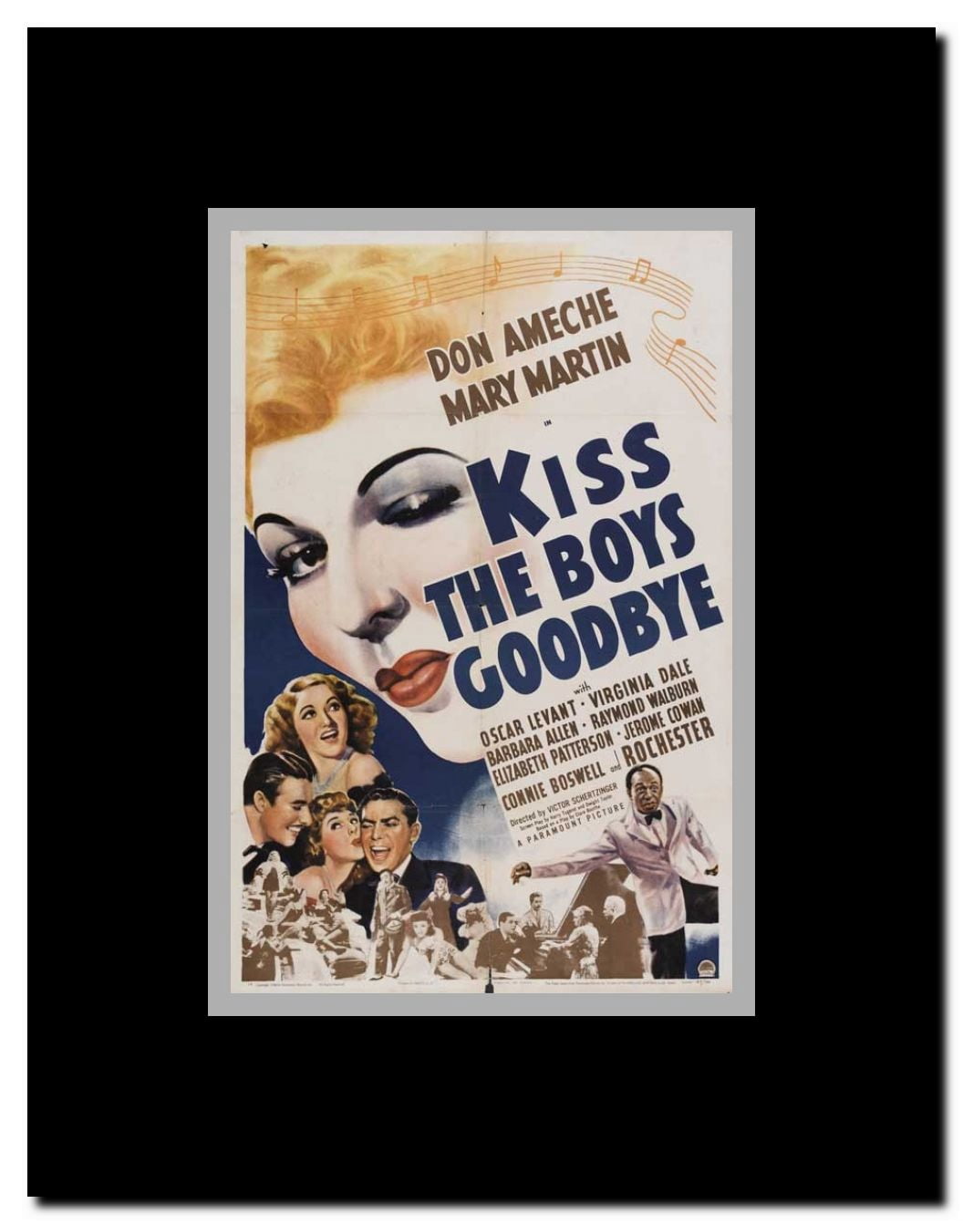 Kiss the Boys Goodbye Framed Movie Poster
