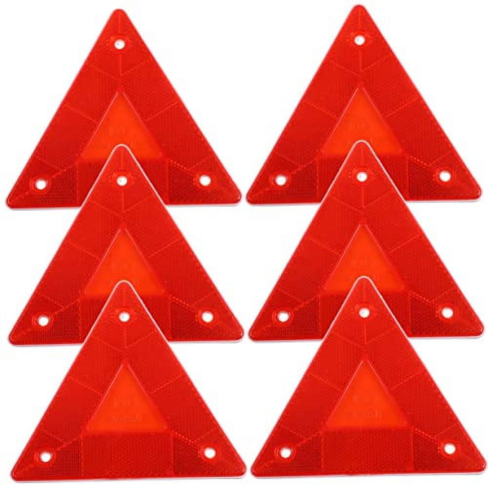 KissDate 6pcs Triangular Reflector Reflectors Car Kits Slow Moving
