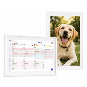 KissRabbit Digital Calendar, 15.6 inch Smart Family Calendar with Touchscreen, Wall & Desk Mount, Electronic Planner and Chore Chart
