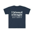 thumbnail image 1 of Kissed a beagle and liked it Dog Mom Dog Dad Owner Unisex T-shirt S-3XL, 1 of 2