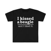 Kissed a beagle and liked it Dog Mom Dog Dad Owner Unisex T-shirt S-3XL
