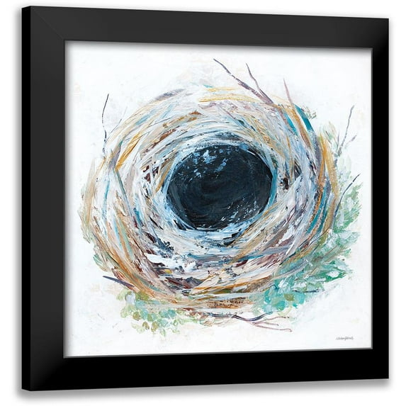 Kissell, Mackenzie 12x12 Black Modern Framed Museum Art Print Titled - Blessed Nest