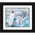 thumbnail image 1 of Kissell, Mackenzie 14x12 Black Ornate Wood Framed with Double Matting Museum Art Print Titled - Deep Waters, 1 of 4