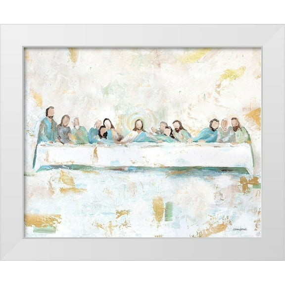 Kissell, Mackenzie 18x15 White Modern Wood Framed Museum Art Print Titled - Last Supper