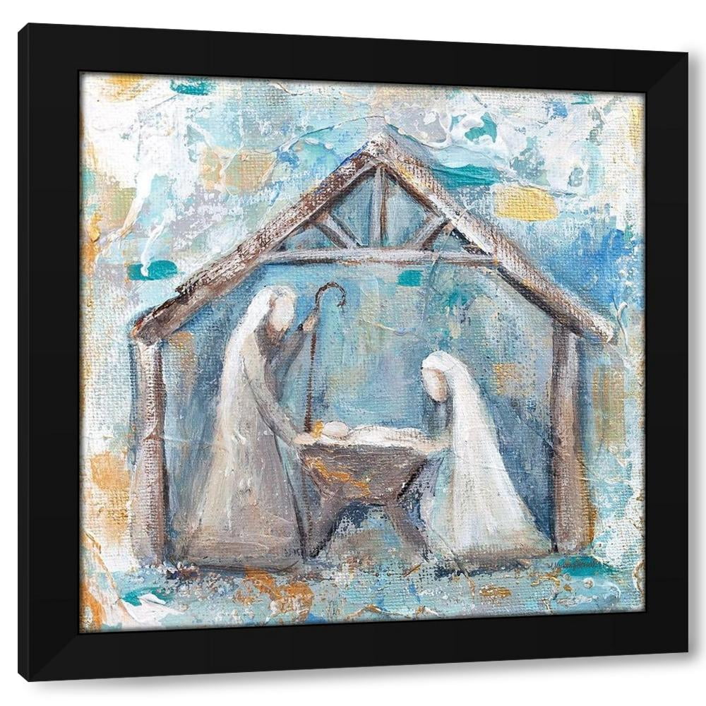 Mackenzie Kissell 20x20 Black Modern Wood Framed Wall Art Titled - Nativity  - Walmart.com, image size:1000x1000