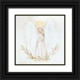 thumbnail image 1 of Kissell, Mackenzie 26x26 Black Ornate Wood Framed with Double Matting Museum Art Print Titled - Ivory Angel, 1 of 4