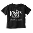 thumbnail image 1 of Kisses 25 Cents Saving For College Toddler Boy Girl T Shirt Infant Toddler Brisco Brands 12M, 1 of 6