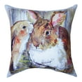 thumbnail image 1 of Kissing Bunnies Climaweave Pillow 18" Indoor/Outdoor, 1 of 1