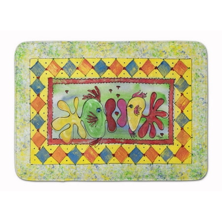 Kissing Fish Machine Washable Memory Foam Mat