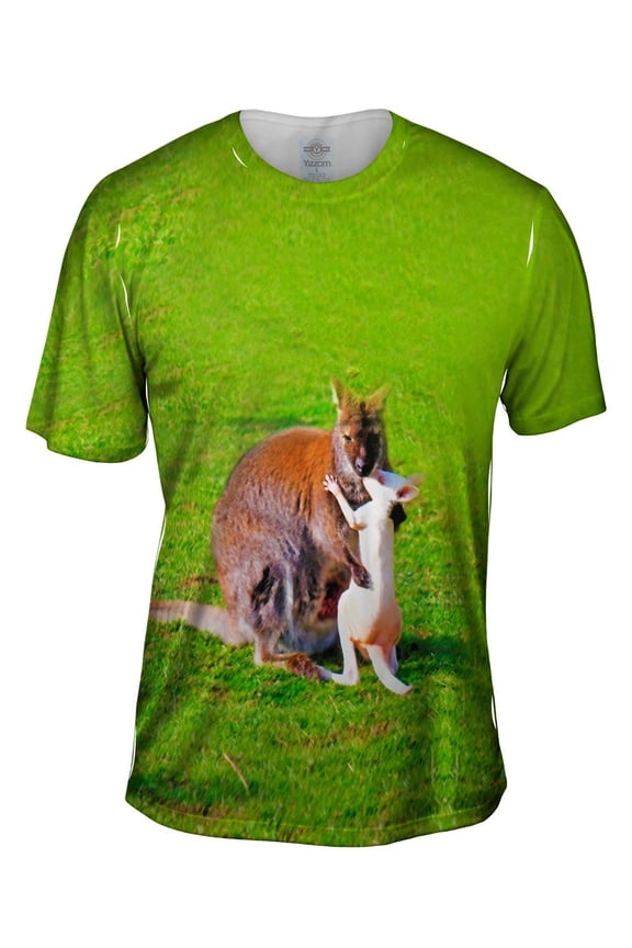 Kissing Kangaroo Mens T-Shirt All Over Print
