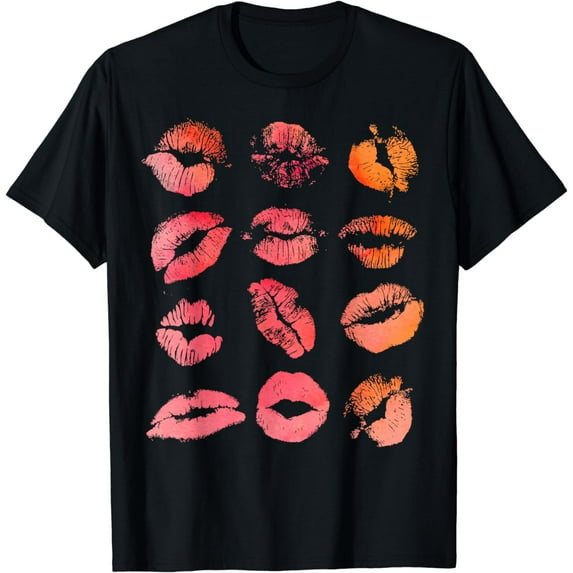Kissing Lips | Kissing Lips with Passion Gift T-Shirt