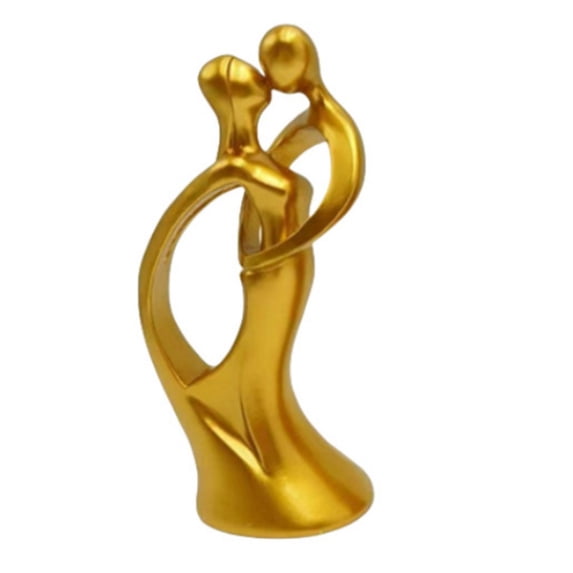 Kissing Lovers Statue Abstract Sculpture Resin Statues for Home Decor Modern Home Office Desktop Shelf Bookshelf Decor