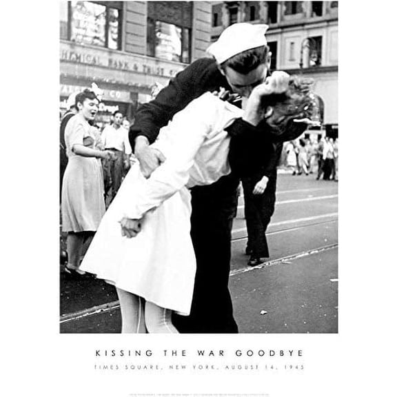 Kissing War Goodbye Laminated Photography Poster Print (16.5 x 20.5)