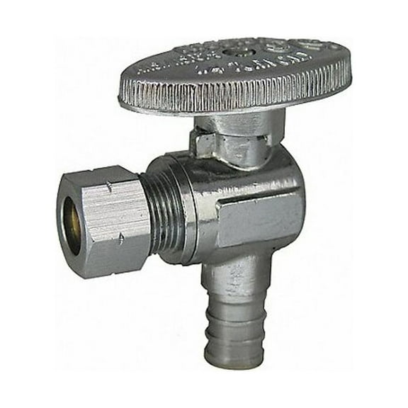 Kissler Water Supply Stop,Brass,1/4-Turn,1/2" 88-9220