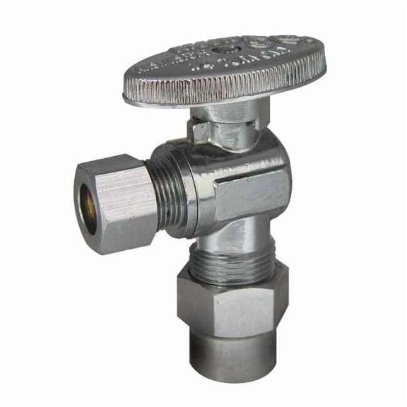 Water Supply Stop,Brass,1/4-Turn,1/2" 88-9230