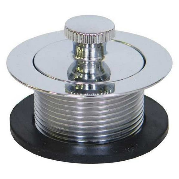 Kissler 1-7/8 Dia, Brass, Chrome, Lift and Spin, Drain Plug 58-7162