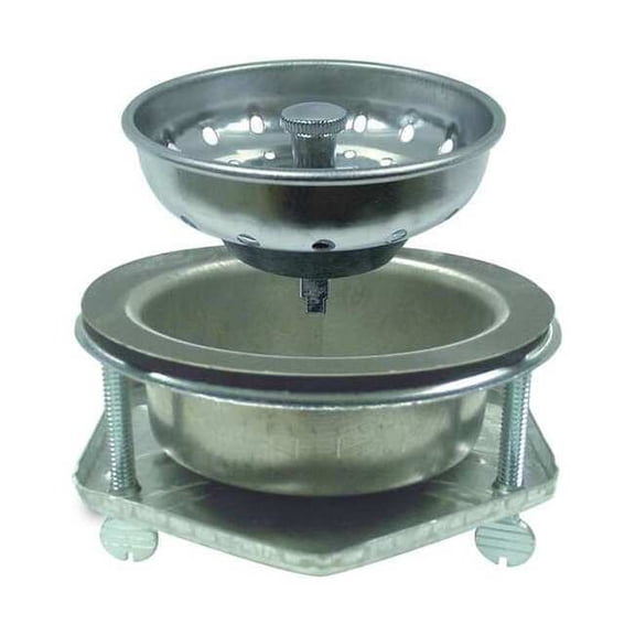 Kissler Sink Drain,3 in Dia,SS 59-2030