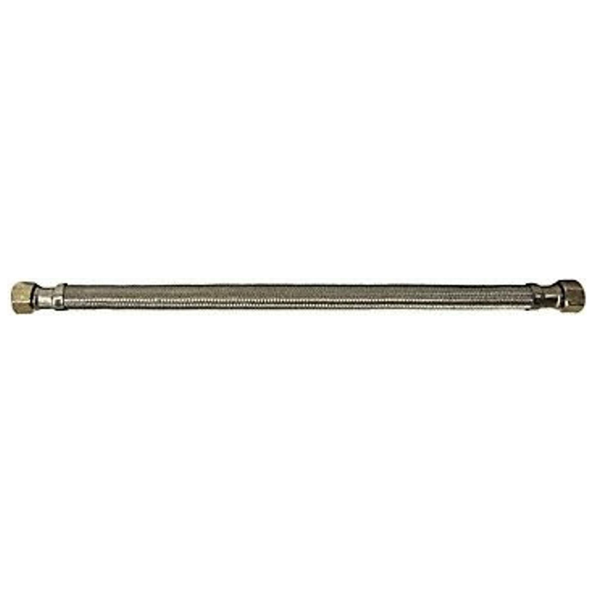 20-Inch Stainless Steel and Brass Faucet Supply Line
