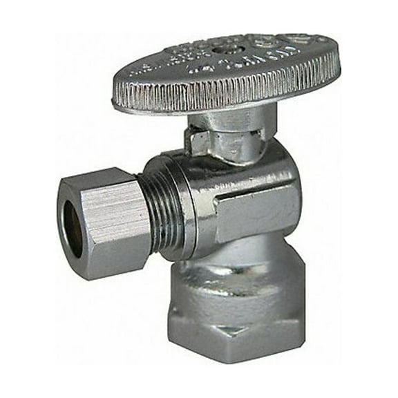 Kissler Water Supply Stop,Brass,1/4-Turn,1/2" 88-9205