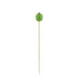 Kissshow Don't Miss 100 Pack Of 4.7inch Leaf Cocktail Sticks, Suitable