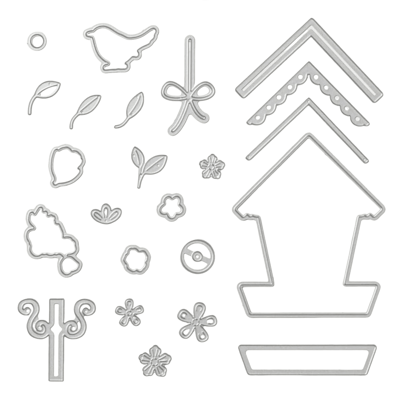 Kissshow Don't Miss Blessings Flowers Transparent Seal Metal Cutting