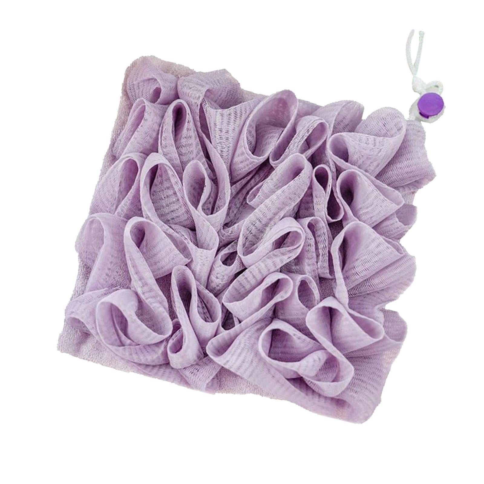Kissshow Leeff Soft Loofah And Washcloth 2 In 1 Bath Loofah Sponge