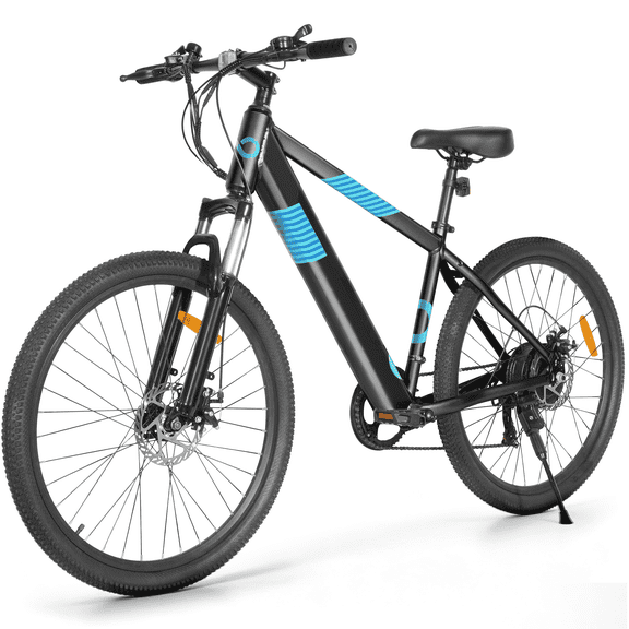 MIHOVER 26" Electric Bike for Adults 350W Max Speed 20MPH, 36V Removable Battery 7-Speed, UL2849 Certified City & Light Classic2 E-Bike with Lock - Black