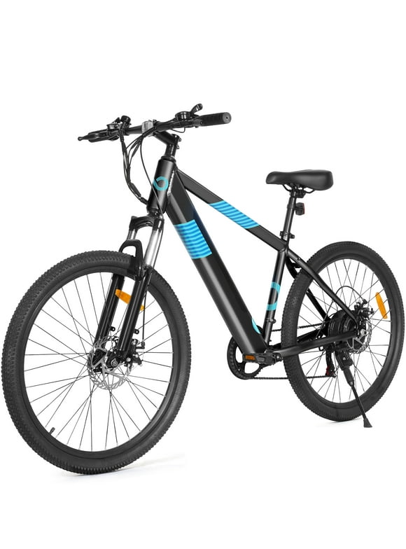 Kistp 350W Electric Bike 26" Electric Mountain Bike for Adults, 36V Built-in Hidden Removable Battery with Shimano 7 Speed City Commuter Bike for Man Woman - UL2849