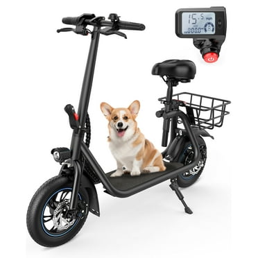 SKRT Electric Scooter 350W 48V 18.6 Miles Long-range Battery Foldable ...