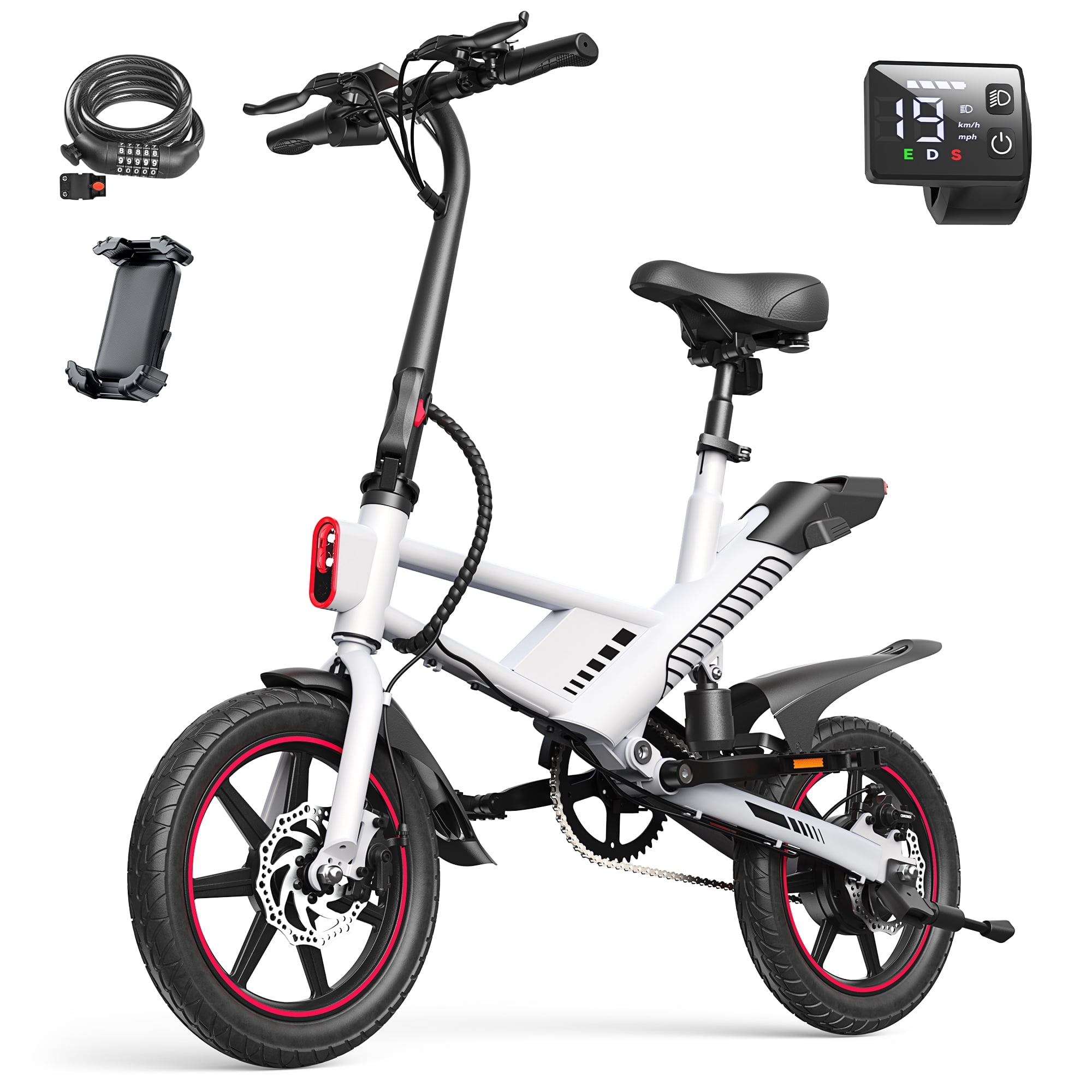 MIHOVER 14" Mini Electric Bike for Adults & Students