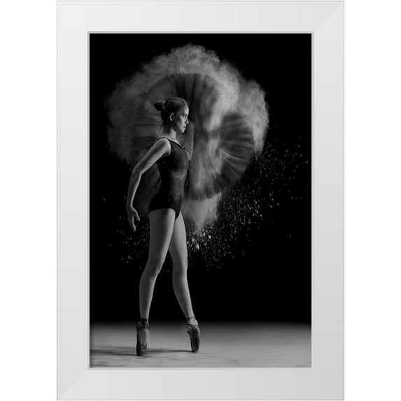 Kisworo, Sebastian 11x14 White Modern Wood Framed Museum Art Print Titled - Captain Ballerina