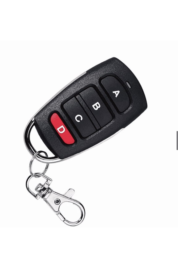 [ Kit 1/2] Universal Wireless Cloning Remote Control Key of Gate Garage Door Duplicator 433mhz Remote Controller Keychain Red-D