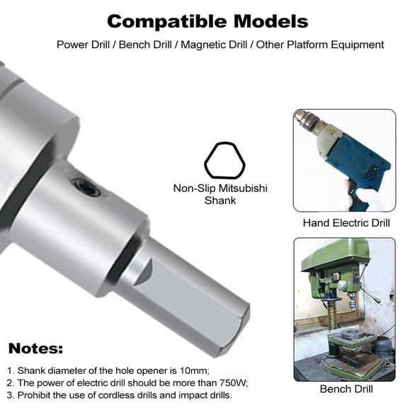 Kit Carbide Hole Saw Kit Tipped Hole Saw Drill Bit 16-50mm Hole Saw Cutter Set For Metal Stainless Steel Iron Copper