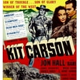 thumbnail image 1 of Kit Carson Top From Left: Jon Hall Lynn Bari Jon Hall On Window Card 1940 Movie Poster Masterprint (24 x 36), 1 of 1