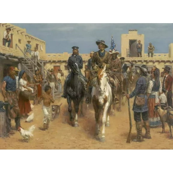Kit Carson by Andy Thomas - Canvas Giclee Limited Edition Signed & Numbered 500 18x24 - Premium Western Art for Collectors - 1 Unit per pack