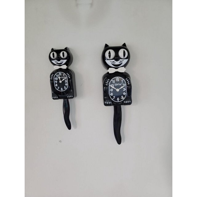 Kit Cat Clock Ltd Edition Ocean Waves Miss Kitty 12 3/4 Inches