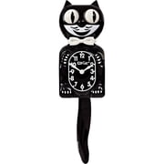 Kit-Cat Klock Gentlemen The Original Classic Black - Iconic Retro Cat Clock with Moving Eyes and Tail, Battery Operated Wall Clock, Perfect for Home Decor, Mid Century Modern Clock