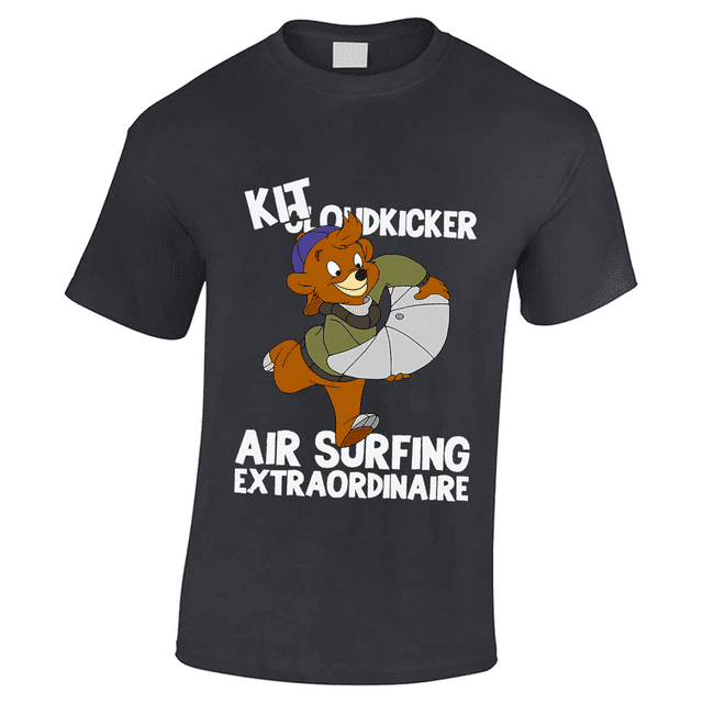 Kit Cloudkicker Air Surfing Talespin 90s Kids Tv Show Cartoon Worn Look T Shirt