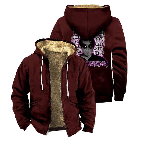 Kit Connor Zipper Hoodie Men's Long Sleeve Jacket Fashion Streetwear Thickened Winter Coat