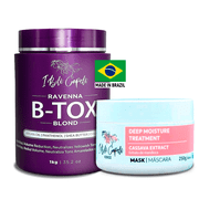Kit I Belli Capelli Ravenna B-tox Blond 1kg/35.2 oz and Venice Mask Mandioca Hydration 250g/8.8 oz