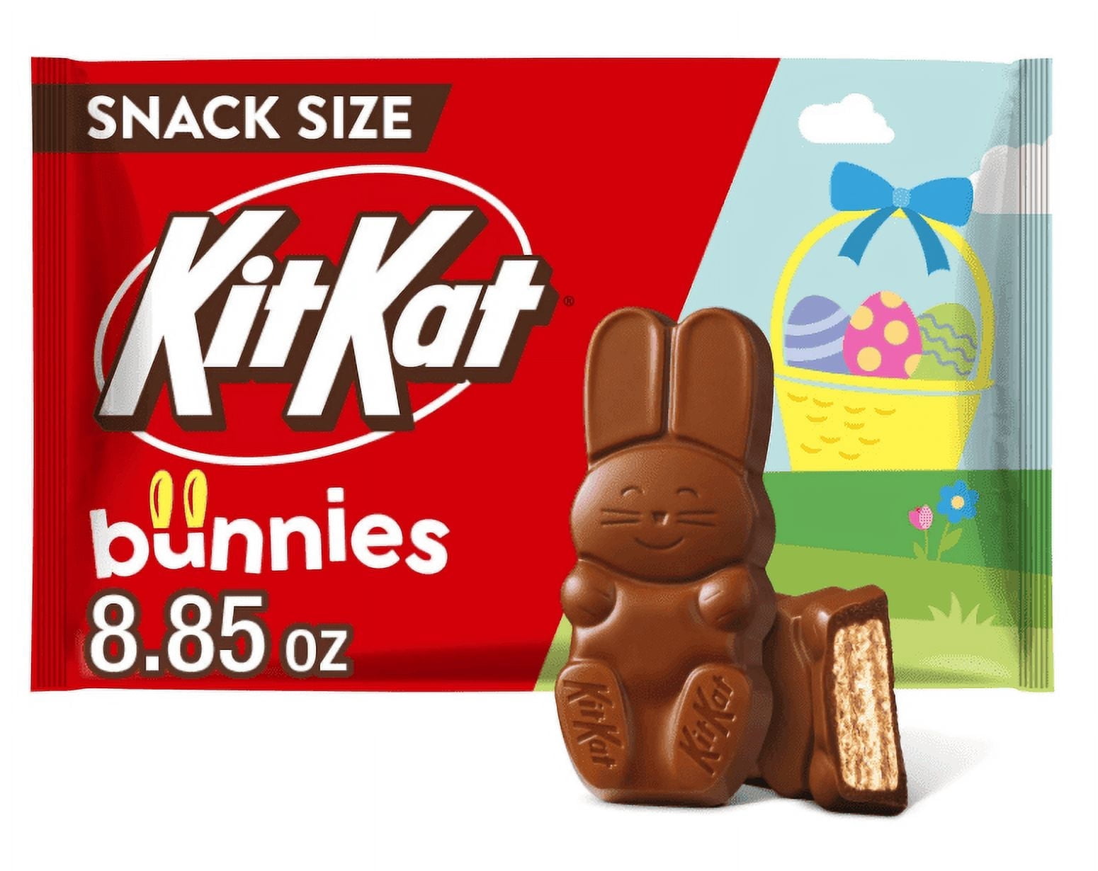 Kit Kat - 8.85 oz Bag - Kit Kat Milk Chocolate Wafer Snack Size Bunnies ...