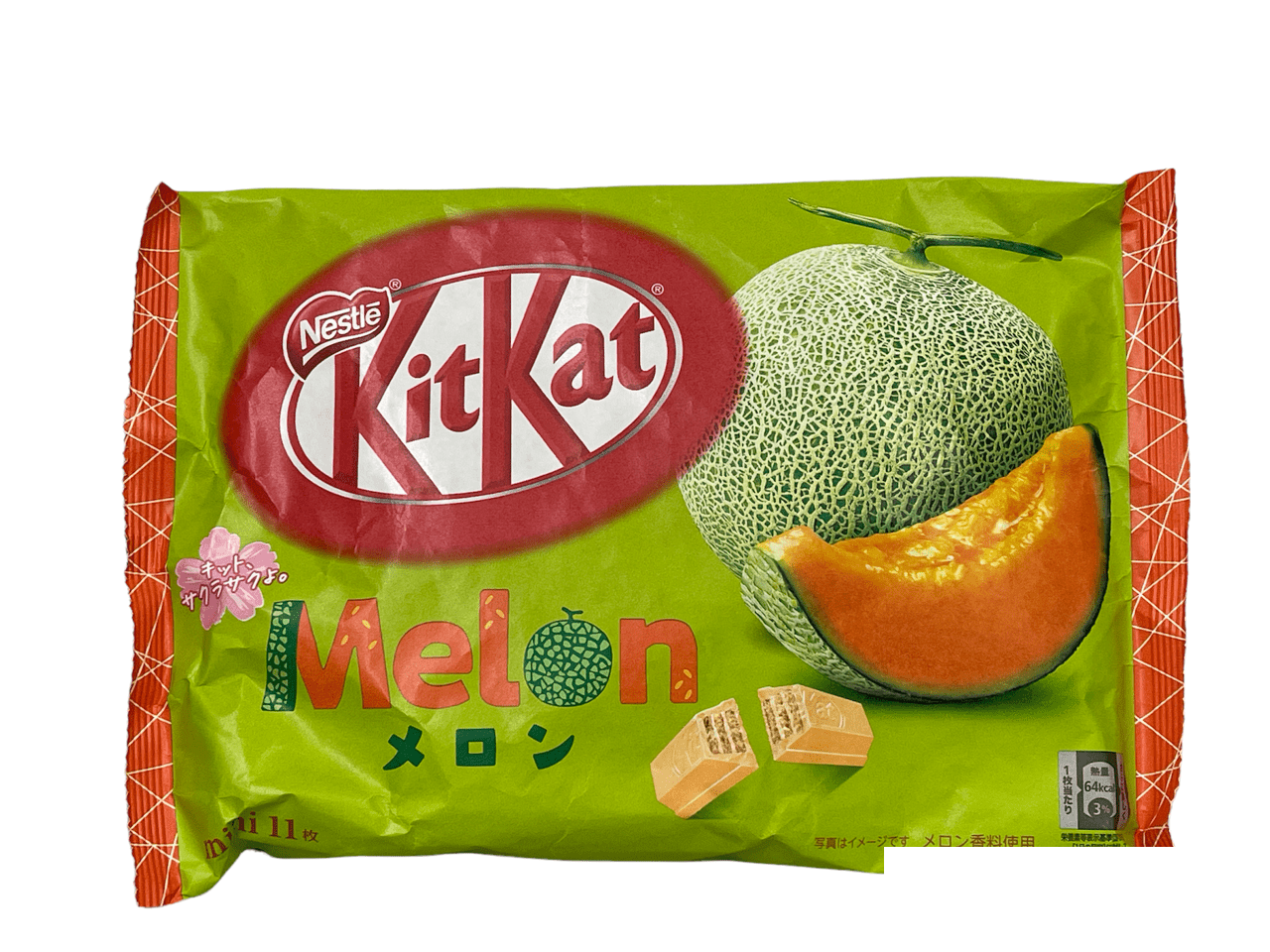Kit Kat Chocolate Snack Seasonal Mini Melon Flavor Wafer; 11 pieces