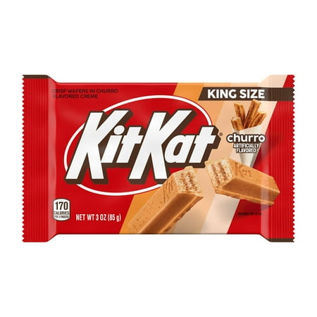Kit Kat Churro Flavored Wafer King Size Candy, Bar 3 oz