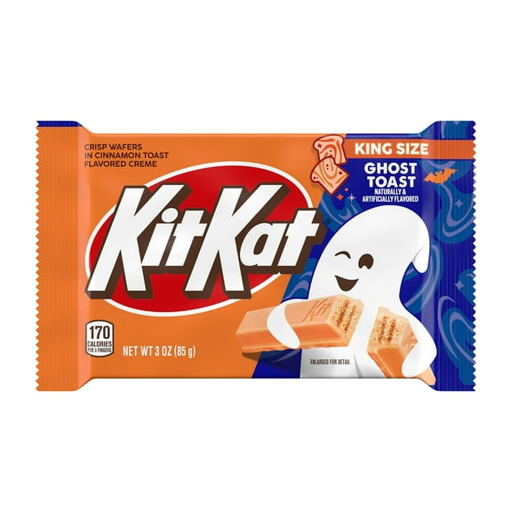 Kit Kat Cinnamon Toasted Flavored Creme Wafer King Size Halloween Candy, Bar 3 oz