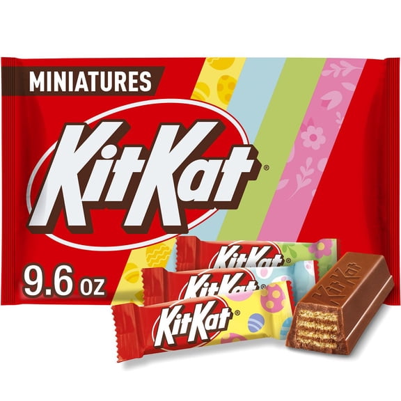Kit Kat Milk Chocolate Wafer Easter Candy Miniatures - 9.6oz - Pack of 2