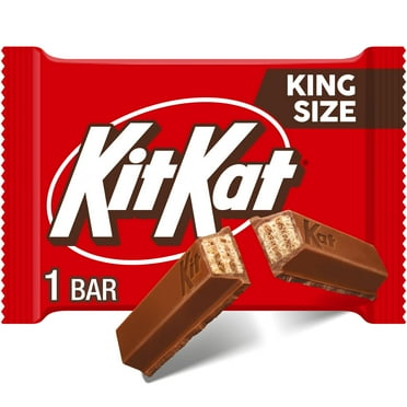 Kit Kat Milk Chocolate Wafer King Size Candy, Bar 3 oz