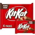thumbnail image 1 of Kit Kat Milk Chocolate Wafer King Size Candy, Bars 3 oz, 4 Count, 1 of 9