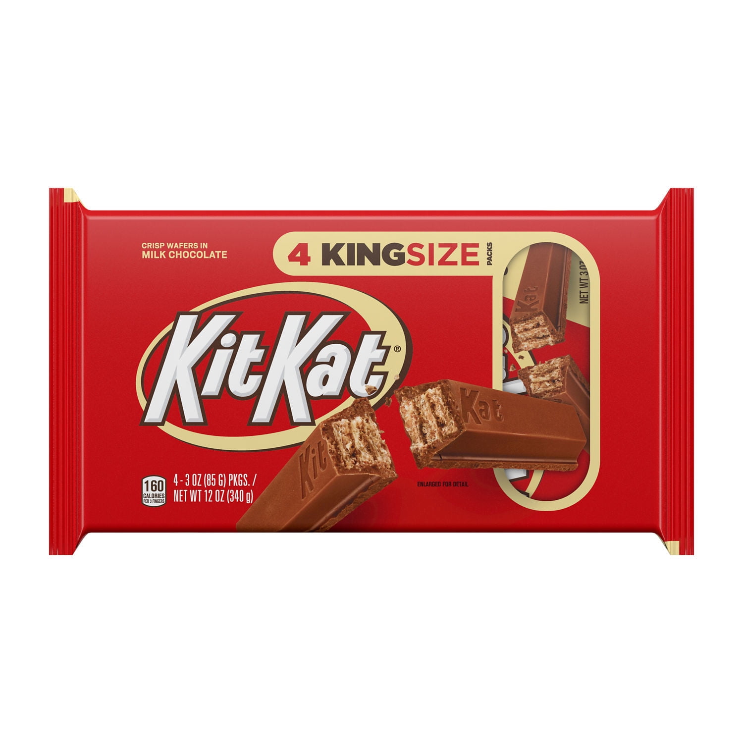 Kit Kat® Milk Chocolate Wafer King Size Candy Bars 3 Oz 4 Count 