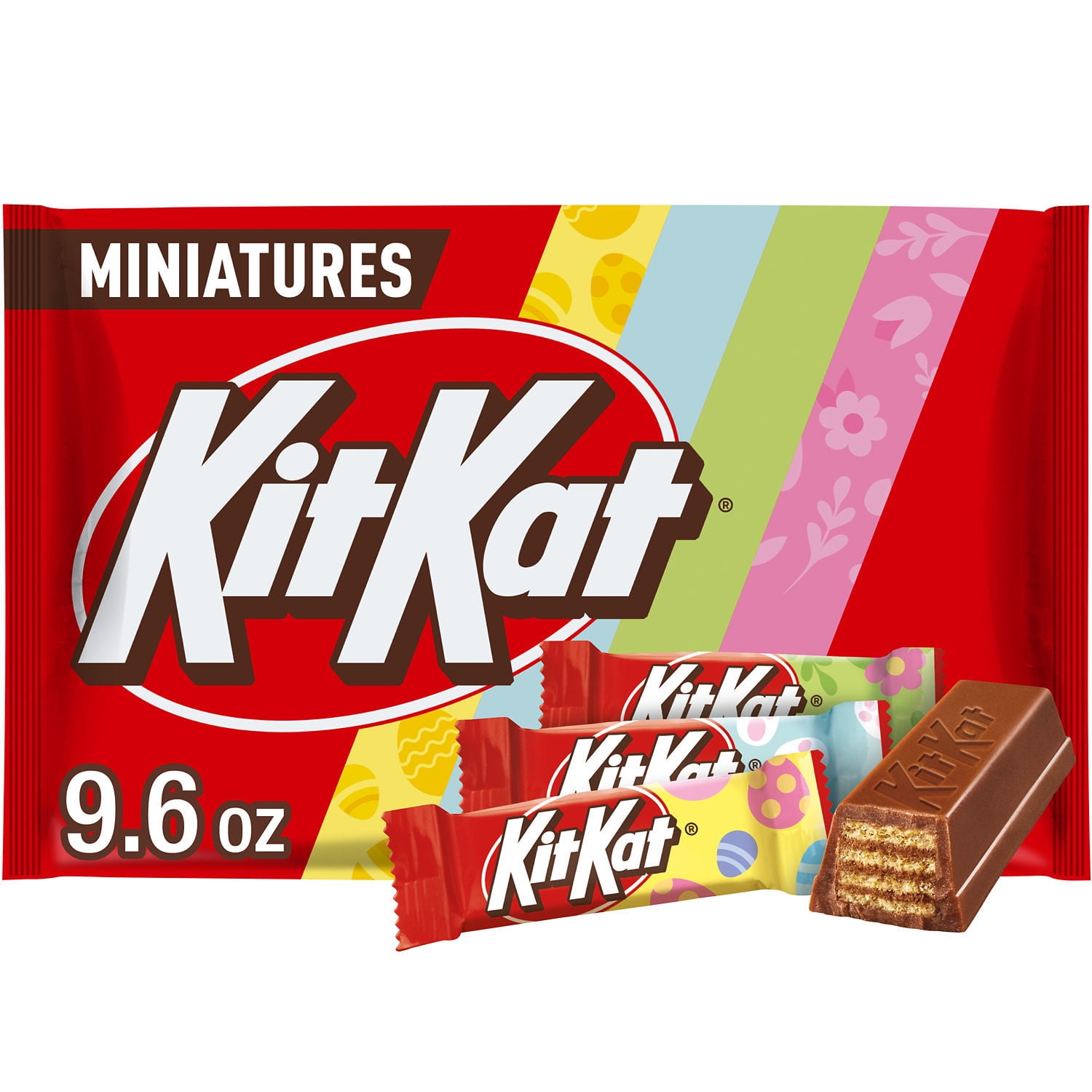 KIT KAT Miniatures Milk Chocolate Wafer Bars, Bunny Eggs Themed Easter  Candy, 9.6 oz Bag - Walmart.com, image size:1500x1500